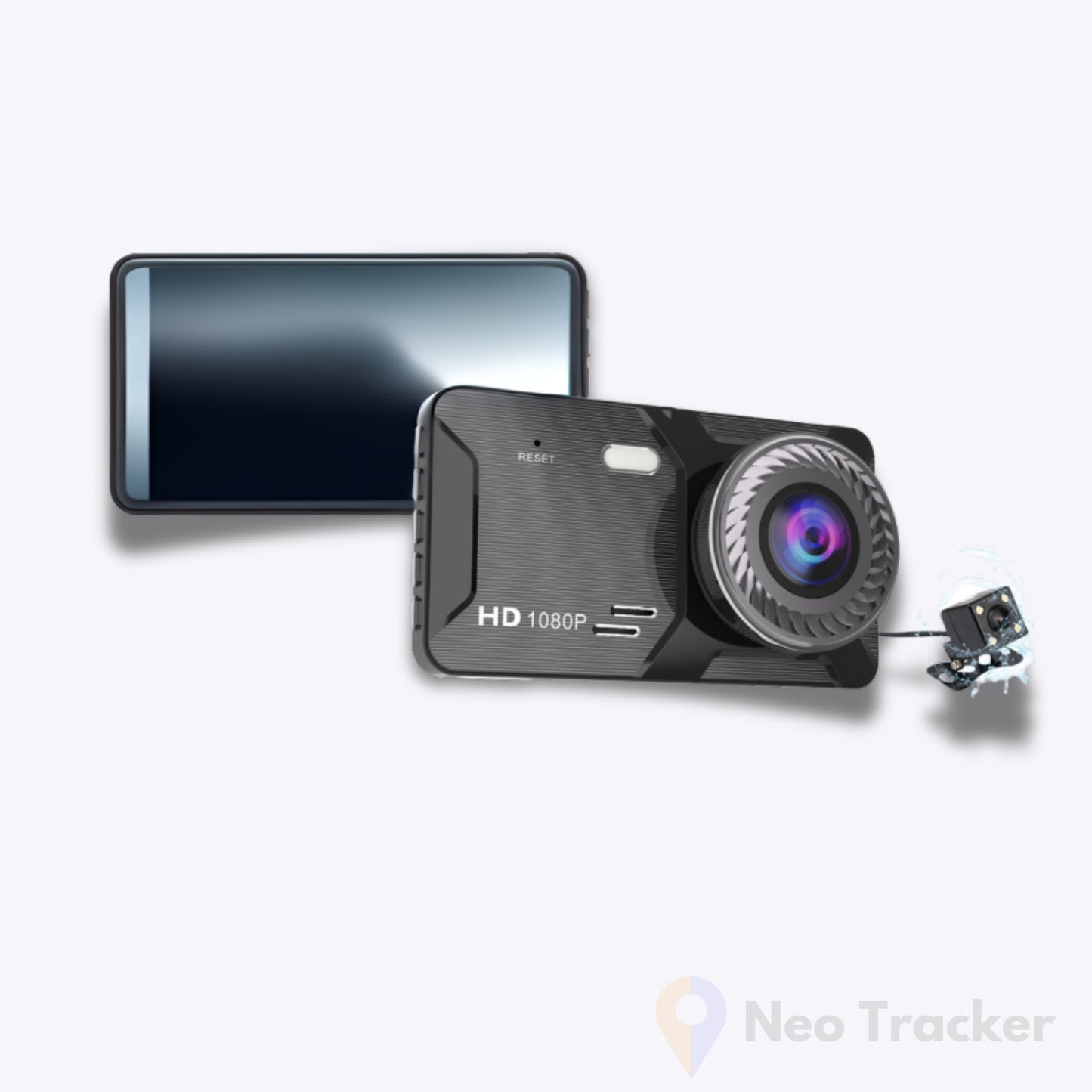 HD 1080p Dash Cam with Rear View Camera