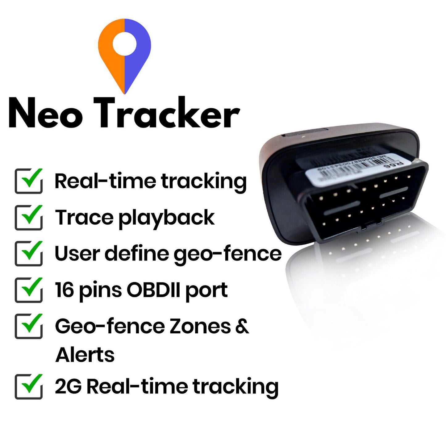 OBDII GPS 2G Real-time tracker